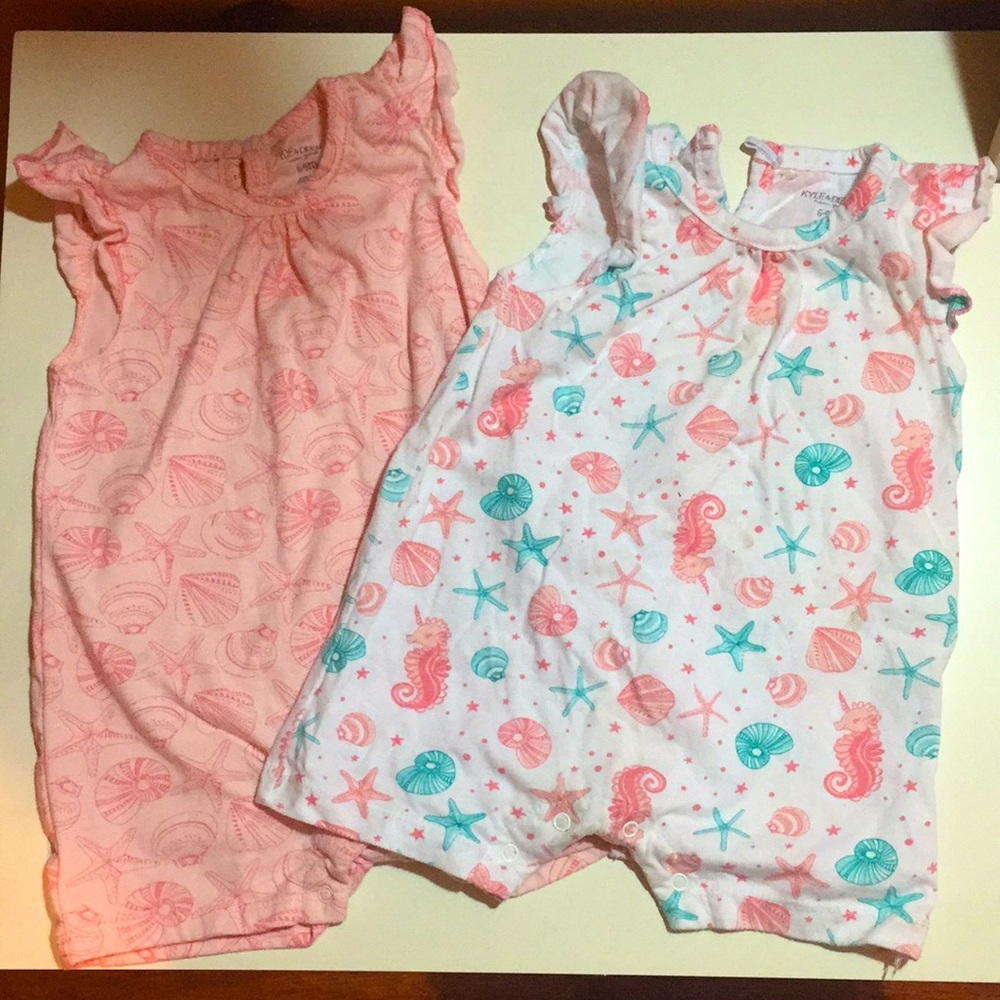 6-9 months Kyle & Deena summer onesie short set